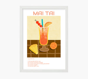 Cóctel Mai Tai Art Print