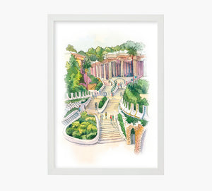 Parc Güell Escalera Art Print