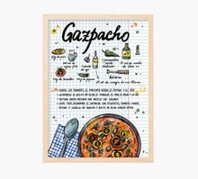 Cargar imagen en el visor de la galería, Receta Gazpacho Art Print