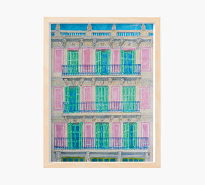 Fachada de Barcelona Art Print