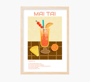 Cóctel Mai Tai Art Print