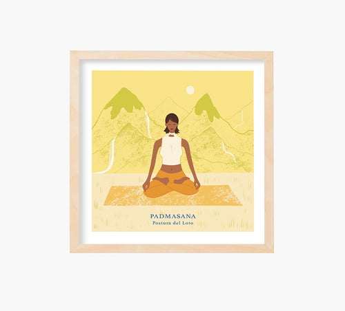 Yoga Padmasana Art Print