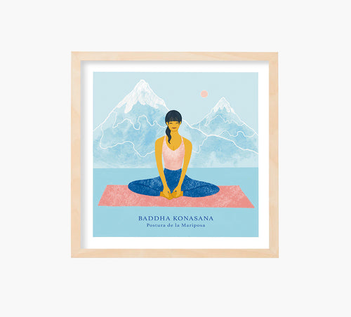 Yoga Baddha Konasana Art Print