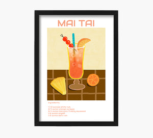 Cóctel Mai Tai Art Print