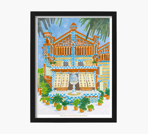 Fachada Casa Vicens Art Print