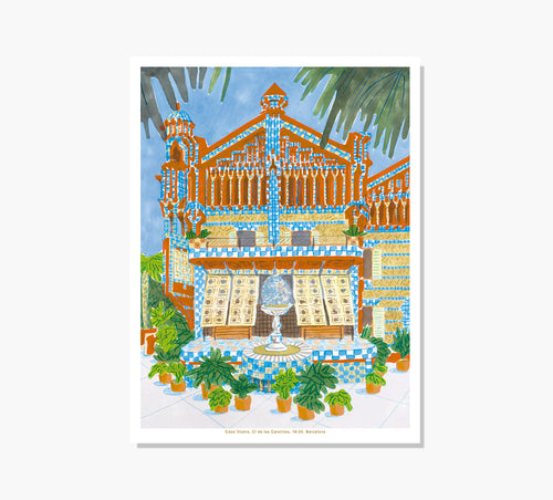 Fachada Casa Vicens Art Print