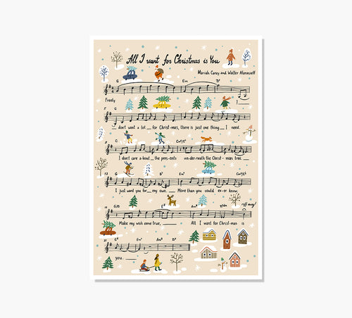 All i want for Christmas is you Art Print