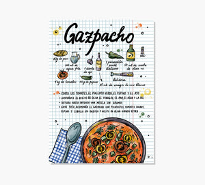 Receta Gazpacho Art Print