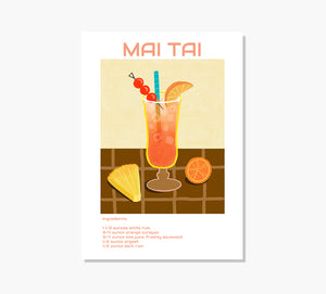 Cóctel Mai Tai Art Print