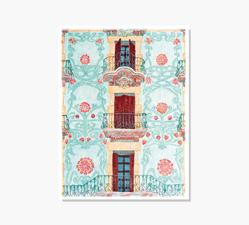 Fachada Bruc 127 C1, Barcelona, Art Print