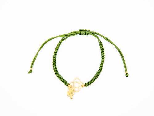 PULSERA PANOT DE BARCELONA VERDE OSCURO